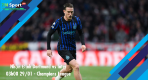 Đội hình dự kiến trước trận Dortmund vs Inter